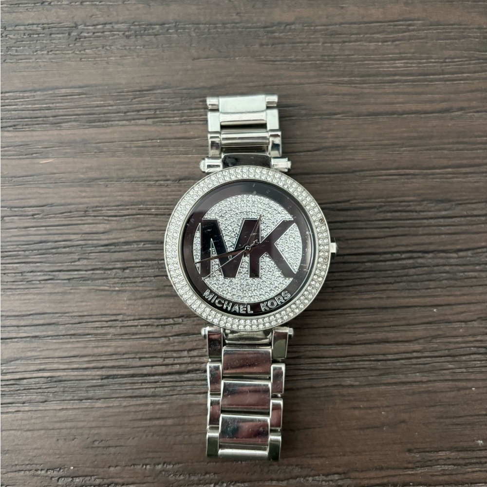Michael Kors Silver Logo Watch